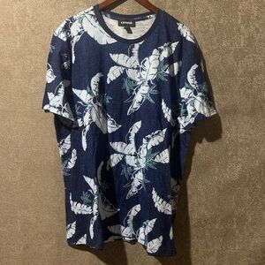 Express Tropical Leaf Tee